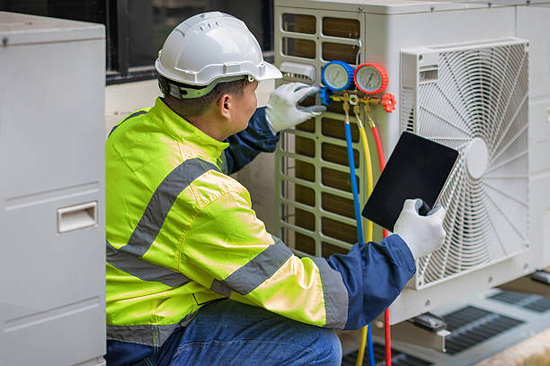 Professional Hvac technician working in Ramer, TN